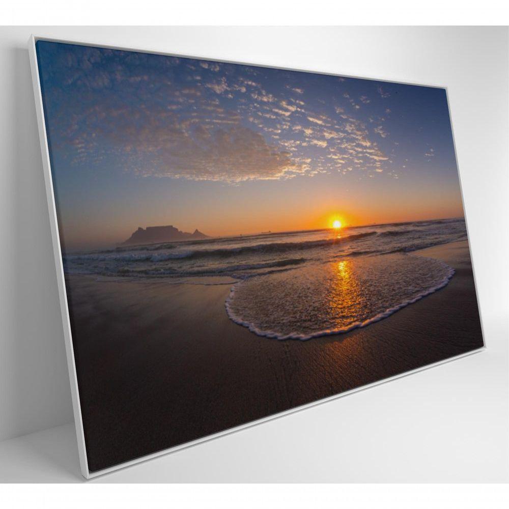 Quadro Por Do Sol No Mar 120x80 Cm Tecido Canvas - 6