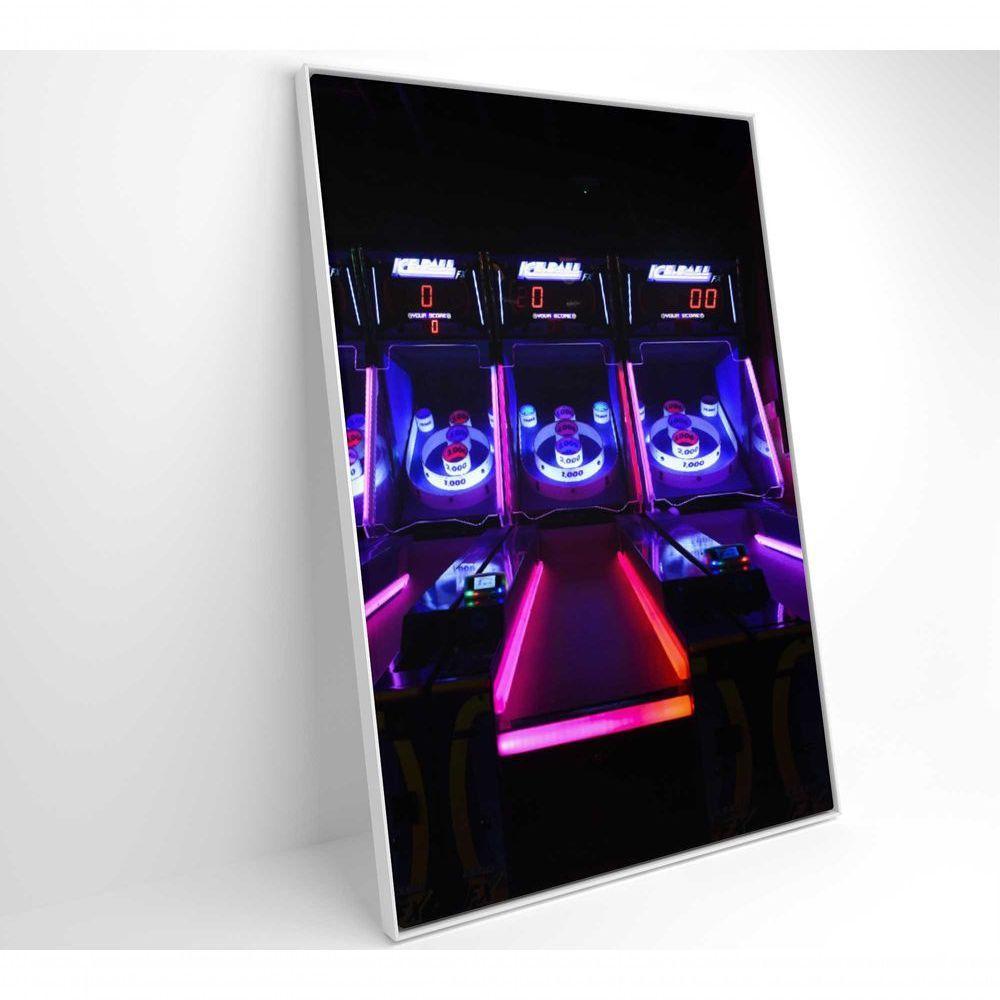 Quadro Jogo Arcade 60x40 Cm Tecido Canvas - 7