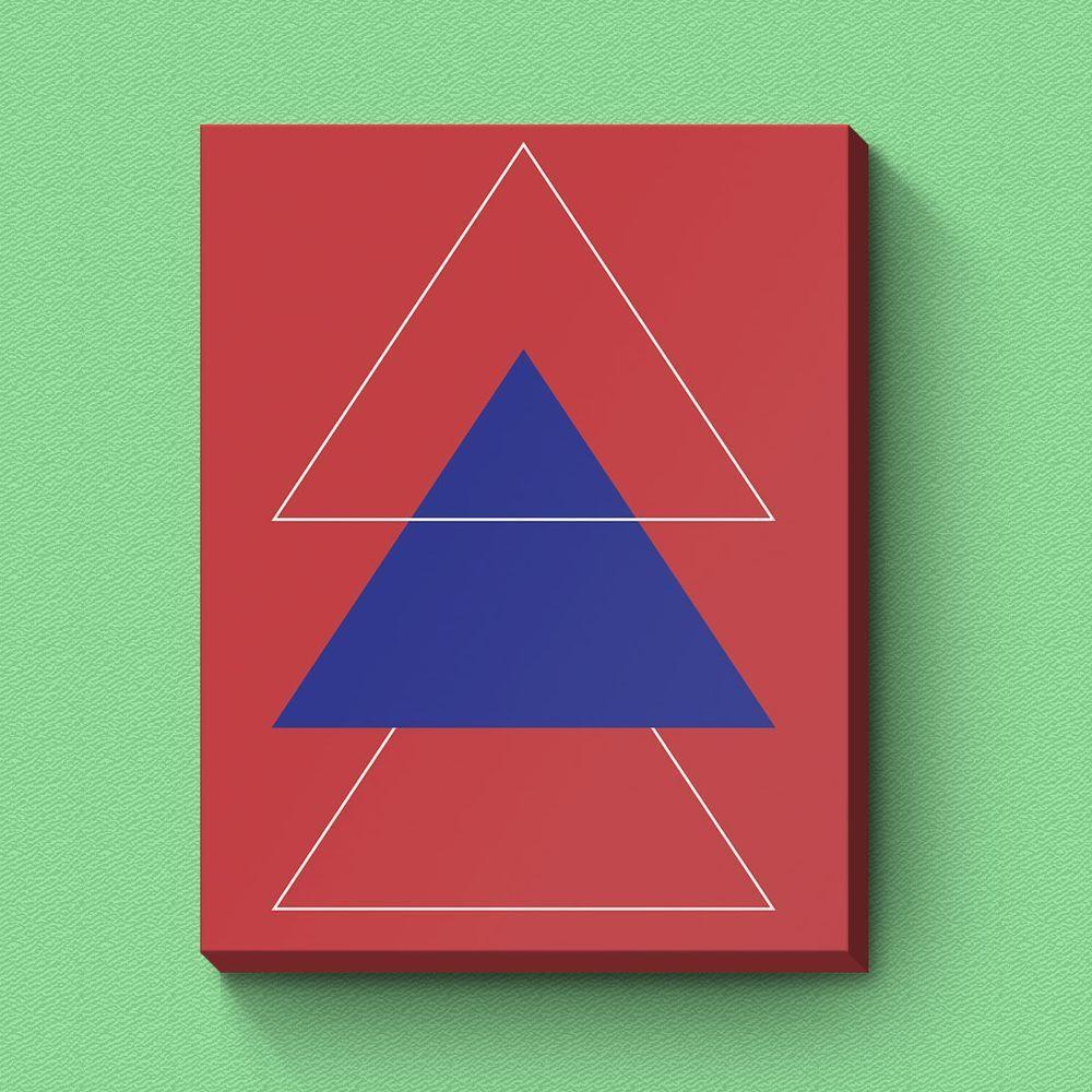 Triângulos - Quadro Ou Placa Decorativa Com 1 Peça 15mm - 1