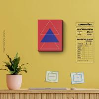 Triângulos - Quadro Ou Placa Decorativa Com 1 Peça 15mm - 7