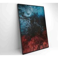 Quadro Abstrato água E Fogo 80x120 Cm Tecido Canvas - 5