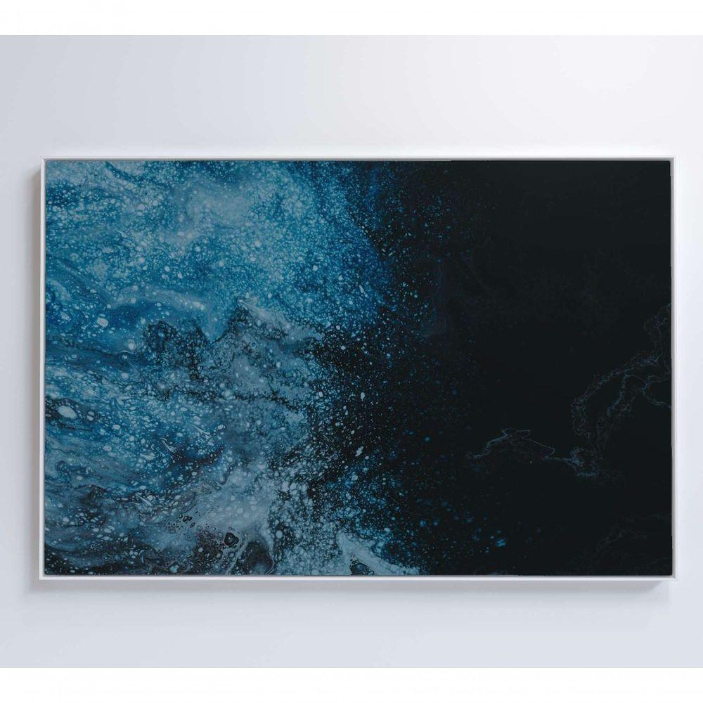 Quadro Abstrato Geleiras 90x60 Cm Tecido Canvas - 1