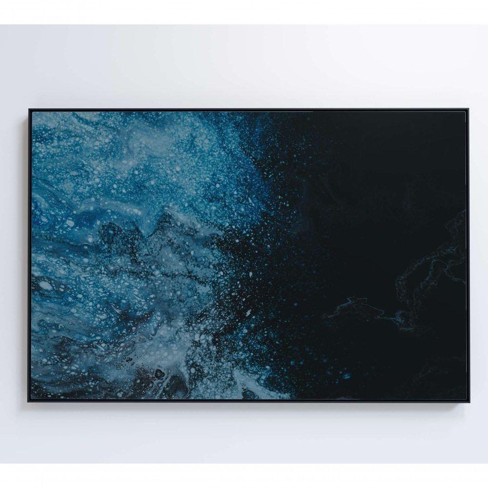 Quadro Abstrato Geleiras 90x60 Cm Tecido Canvas - 2