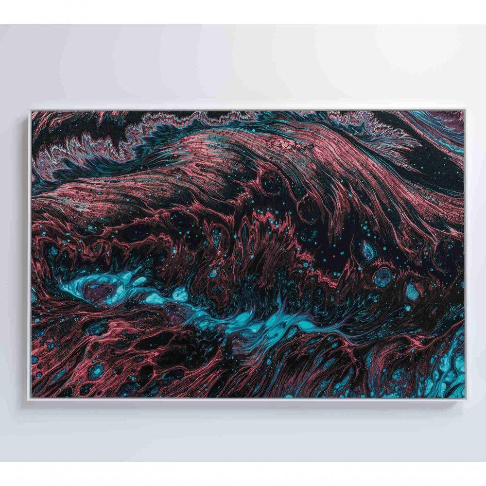 Quadro Abstrato Raízes 60x40 Cm Tecido Canvas - 1