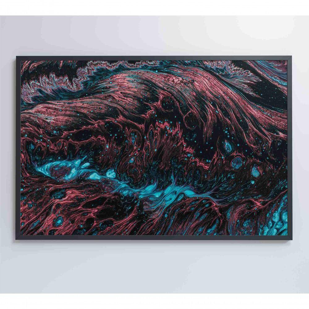 Quadro Abstrato Raízes 60x40 Cm Tecido Canvas - 2