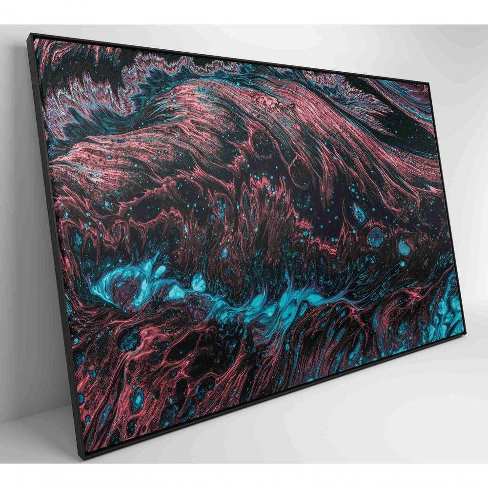 Quadro Abstrato Raízes 60x40 Cm Tecido Canvas - 4