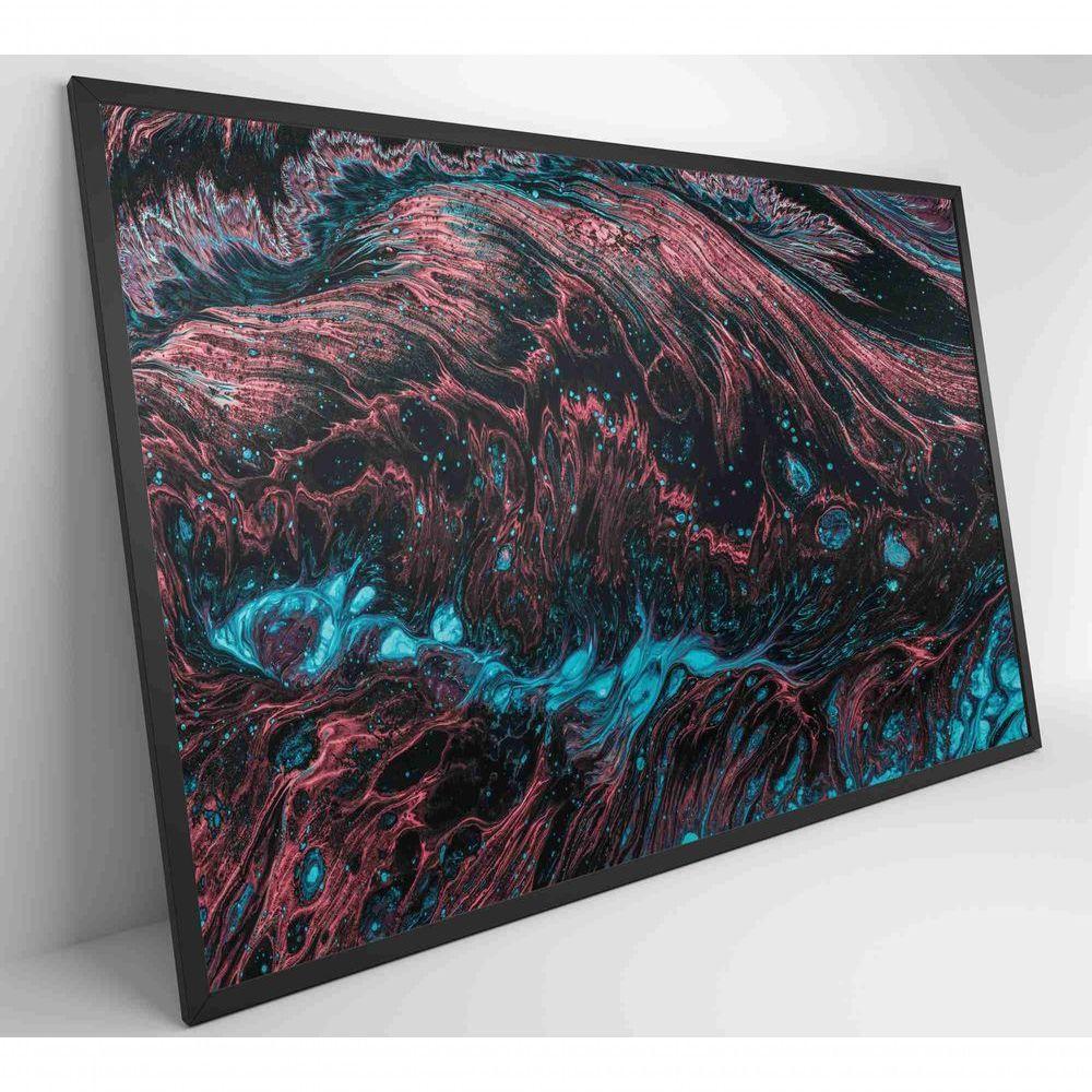 Quadro Abstrato Raízes 60x40 Cm Tecido Canvas - 5