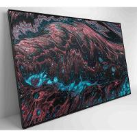 Quadro Abstrato Raízes 60x40 Cm Tecido Canvas