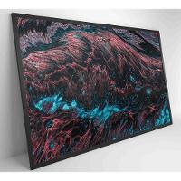 Quadro Abstrato Raízes 60x40 Cm Tecido Canvas - 5