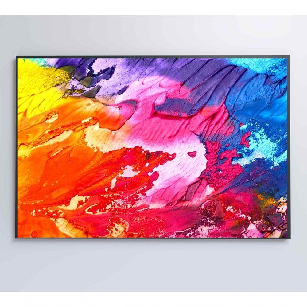 Quadro Formas Abstratas 60x40 Cm Tecido Canvas - 3