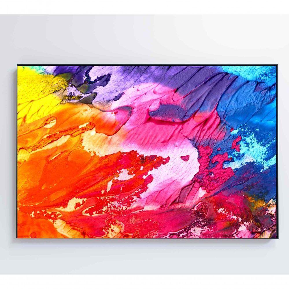 Quadro Formas Abstratas 60x40 Cm Tecido Canvas - 5