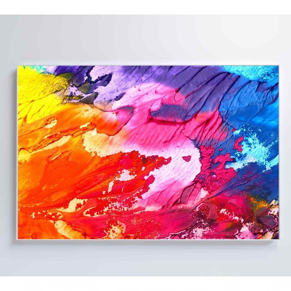 Quadro Formas Abstratas 60x40 Cm Tecido Canvas - 6