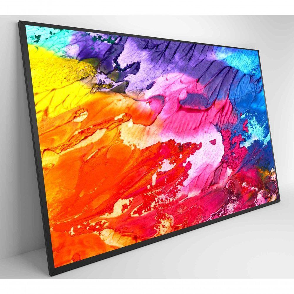 Quadro Formas Abstratas 60x40 Cm Tecido Canvas - 7