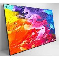 Quadro Formas Abstratas 60x40 Cm Tecido Canvas - 12