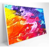 Quadro Formas Abstratas 60x40 Cm Tecido Canvas - 16