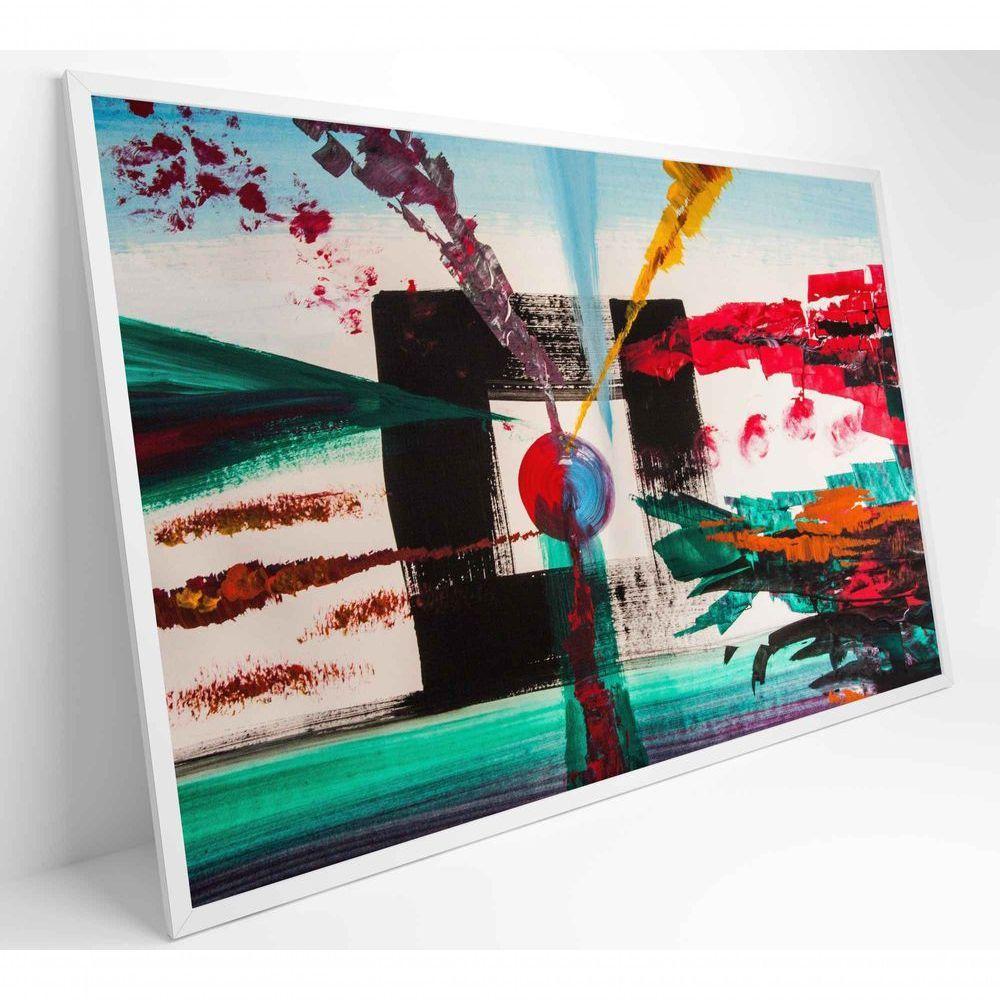 Quadro Pintura Quadrado 120x80 Cm Tecido Canvas - 8