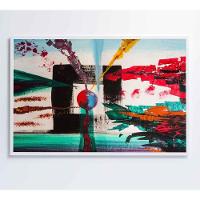 Quadro Pintura Quadrado 120x80 Cm Tecido Canvas - 1