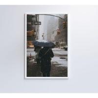 Quadro Neve Nova York 60x90 Cm Tecido Canvas - 11