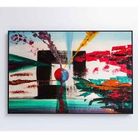 Quadro Pintura Quadrado 60x40 Cm Tecido Canvas