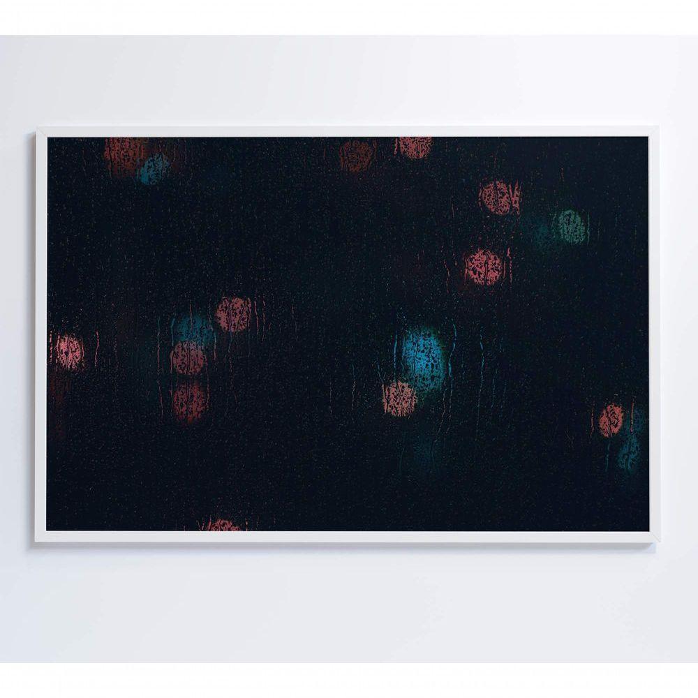 Quadro Chuva No Vidro 120x80 Cm Tecido Canvas - 1