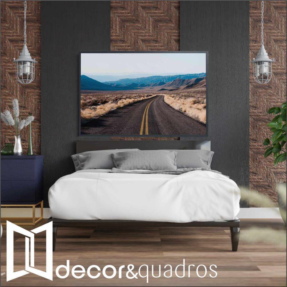 Quadro Estradas 120x80 Cm Vidro Impresso - 1