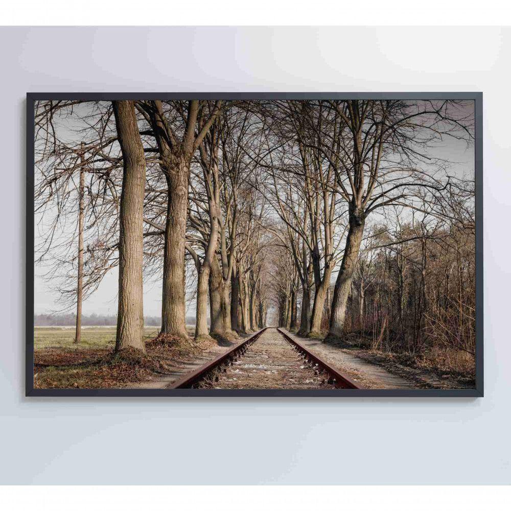 Quadro Trilhos 120x80 Cm Tecido Canvas - 3