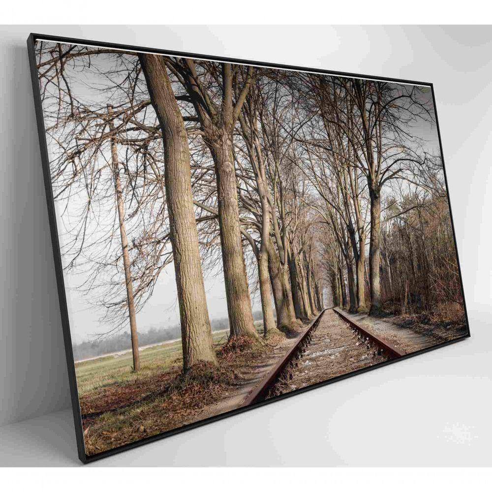 Quadro Trilhos 120x80 Cm Tecido Canvas - 5