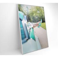 Quadro Carro Clássico E Mulher 60x90 Cm Tecido Canvas - 8