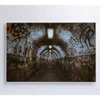 Quadro Passagem Subterrânea 120x80 Cm Tecido Canvas - 5