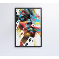 Quadro Mulher Pintura 80x120 Cm Tecido Canvas - 2