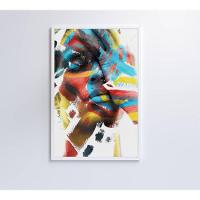 Quadro Mulher Pintura 80x120 Cm Tecido Canvas - 3