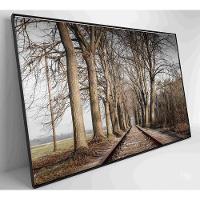 Quadro Trilhos 90x60 Cm Vidro Impresso - 9