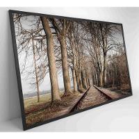 Quadro Trilhos 90x60 Cm Vidro Impresso - 11