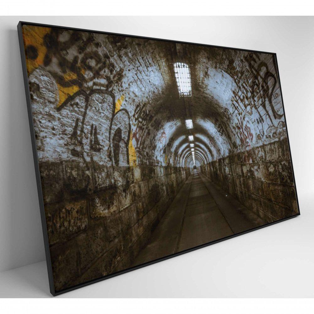 Quadro Passagem Subterrânea 90x60 Cm Tecido Canvas - 3