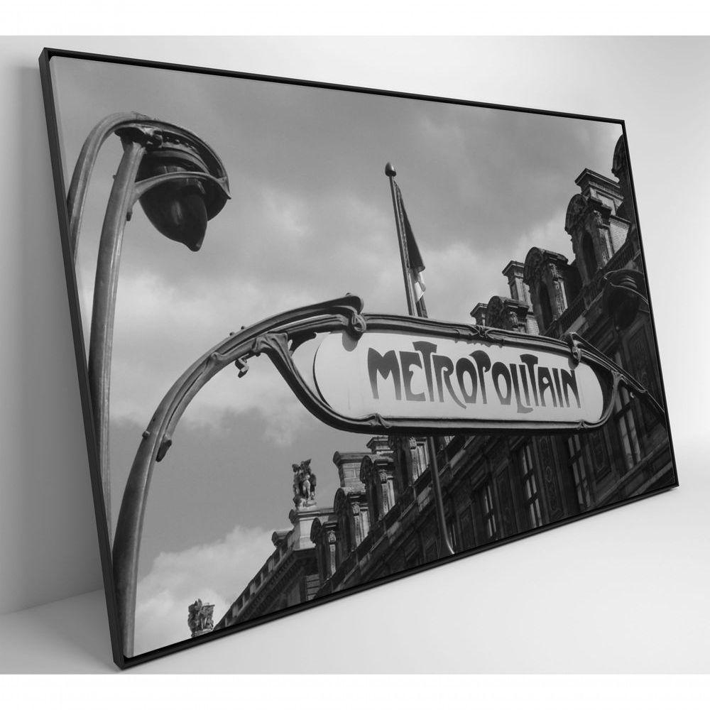 Quadro Metro Paris 90x60 Cm Tecido Canvas - 2