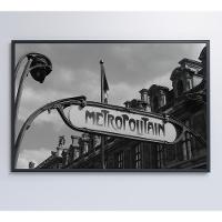 Quadro Metro Paris 90x60 Cm Tecido Canvas - 3