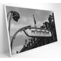 Quadro Metro Paris 90x60 Cm Tecido Canvas - 8