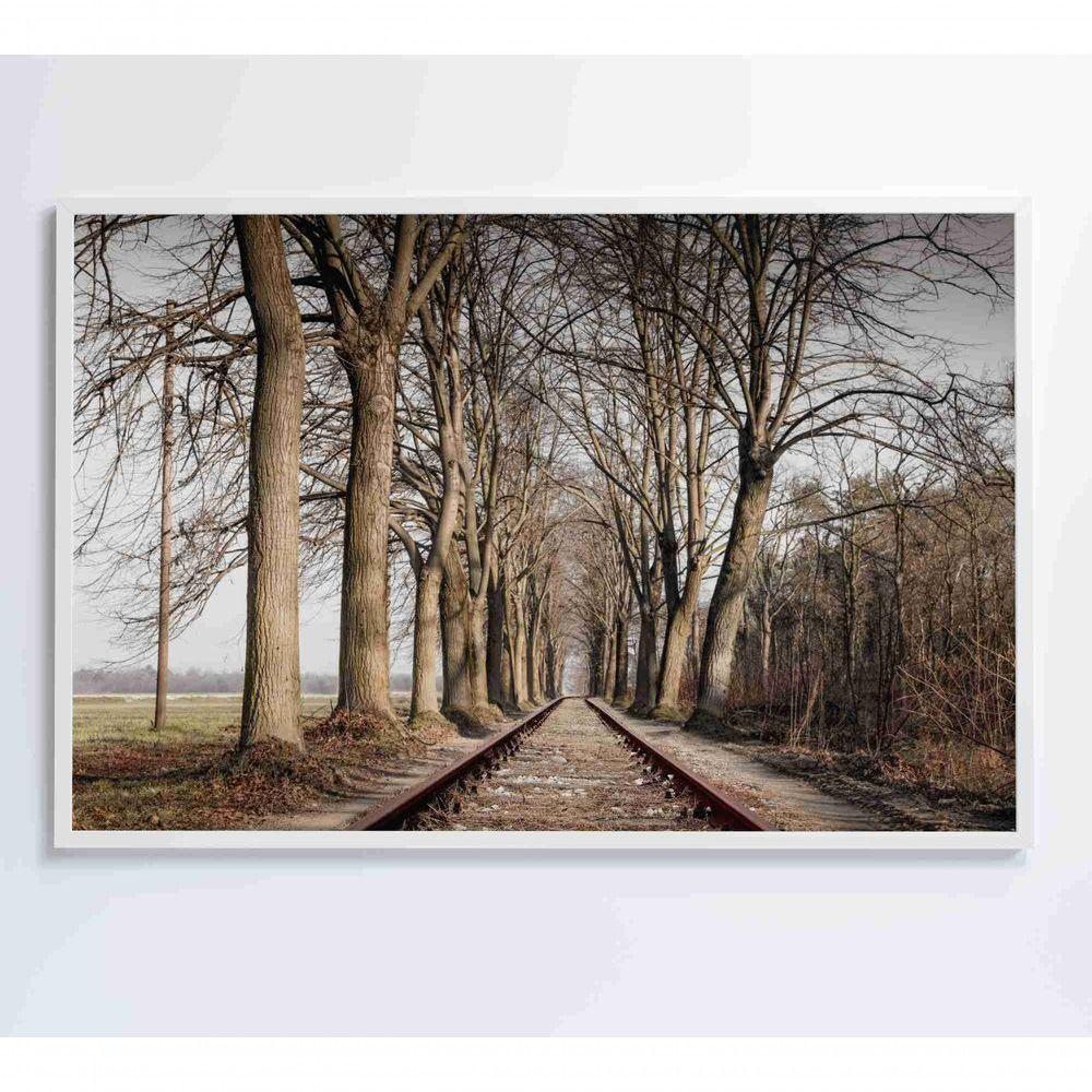 Quadro Trilhos 120x80 Cm Adesivo Fotográfico - 2