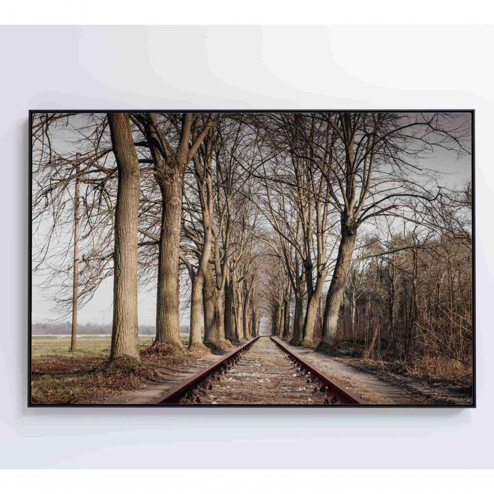 Quadro Trilhos 120x80 Cm Adesivo Fotográfico - 4