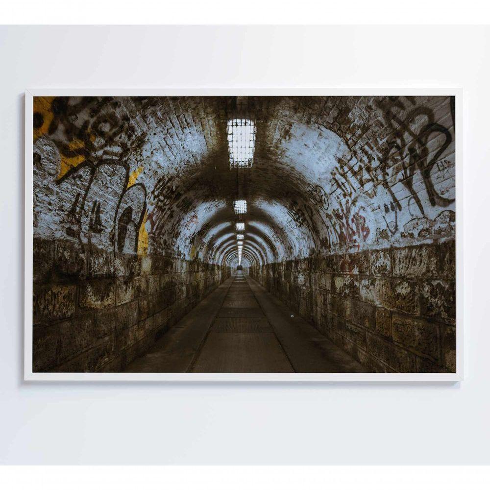 Quadro Passagem Subterrânea 60x40 Cm Adesivo Fotográfico - 6