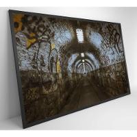 Quadro Passagem Subterrânea 60x40 Cm Adesivo Fotográfico