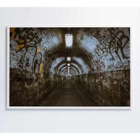 Quadro Passagem Subterrânea 120x80 Cm Adesivo Fotográfico - 6