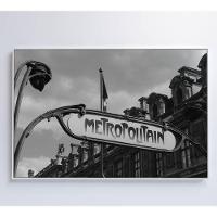 Quadro Metro Paris 120x80 Cm Tecido Canvas - 5