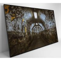 Quadro Passagem Subterrânea 90x60 Cm Adesivo Fotográfico - 3