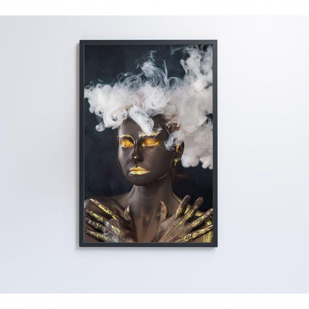 Quadro Mulher Negra 80x120 Cm Tecido Canvas - 2