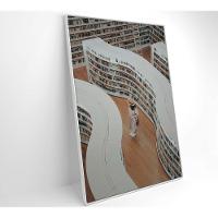 Quadro Arquitetura Biblioteca 60x90 Cm Tecido Canvas - 3