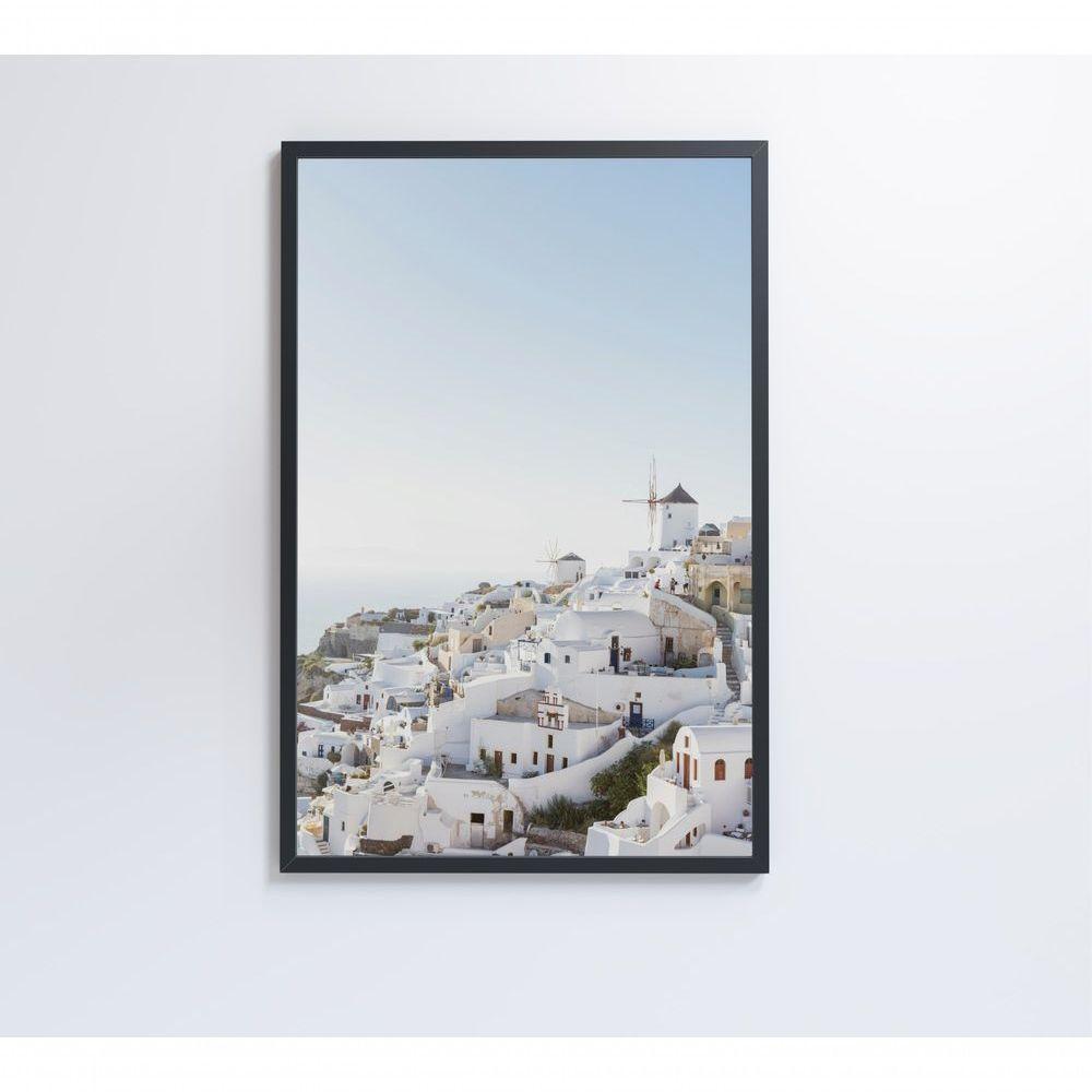Quadro Paisagem Ilha Santorini 80x120 Cm Tecido Canvas - 2
