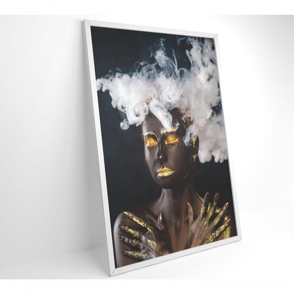 Quadro Mulher Negra 40x60 Cm Tecido Canvas - 6