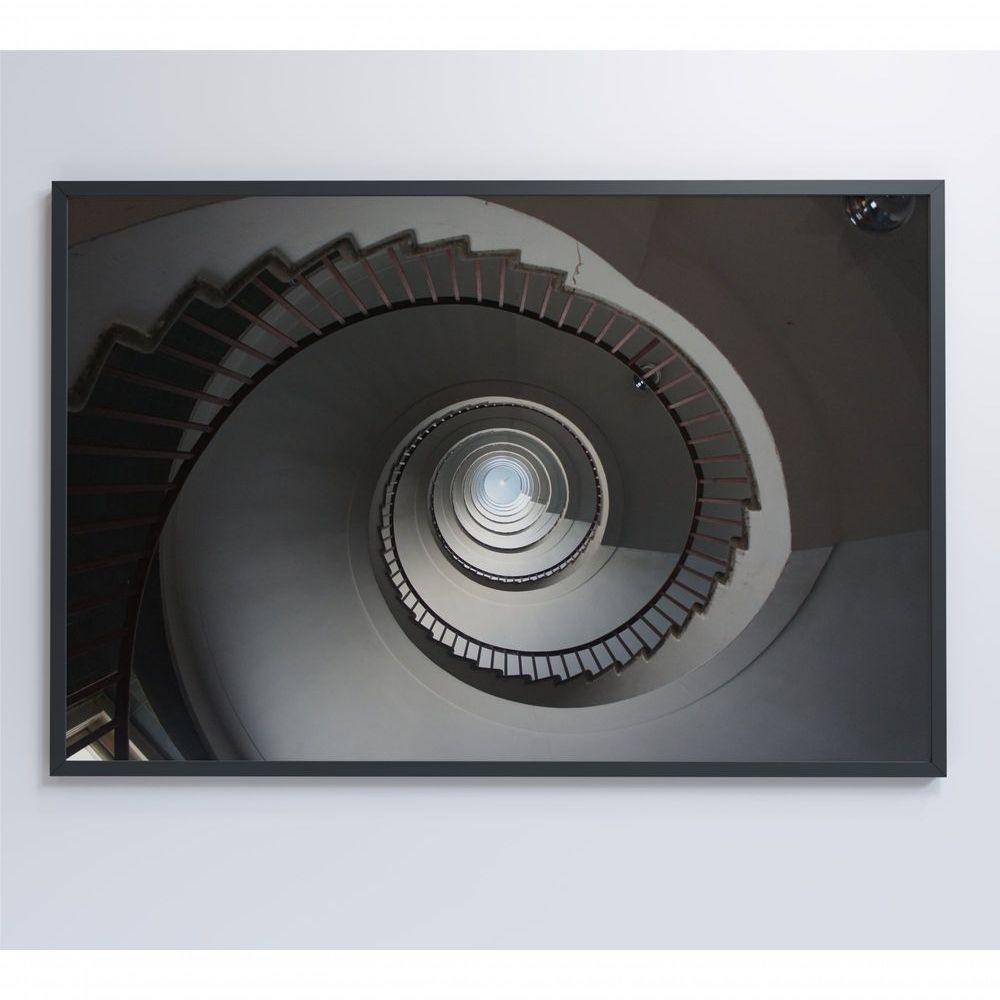 Quadro Escada Em Espiral 60x40 Cm Tecido Canvas - 2