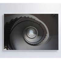 Quadro Escada Em Espiral 60x40 Cm Tecido Canvas - 1